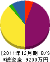 池田住宅建設 貸借対照表 2011年12月期