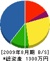 山善建設 貸借対照表 2009年8月期