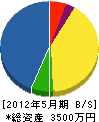 加藤電業 貸借対照表 2012年5月期