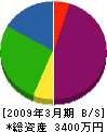 成田電設工業 貸借対照表 2009年3月期