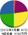 仁平組 貸借対照表 2012年9月期