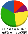 野口塗装工業所 貸借対照表 2011年4月期