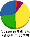 野尻塗装店 貸借対照表 2012年10月期