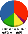 呉光塗装 貸借対照表 2008年6月期