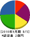 鳥羽瀬社寺建築 貸借対照表 2010年9月期