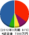 千陽工業 貸借対照表 2012年3月期