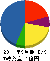 田中工務店 貸借対照表 2011年9月期