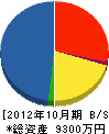 井ノ口電気 貸借対照表 2012年10月期