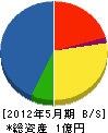 小川建設 貸借対照表 2012年5月期