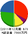 ヤマグチ 貸借対照表 2011年12月期