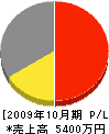 田尻建設 損益計算書 2009年10月期