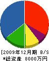 久保田建設工業 貸借対照表 2009年12月期