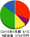 北清産業 貸借対照表 2010年9月期