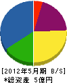 湘栄産業 貸借対照表 2012年5月期