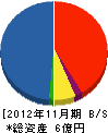 丸美デザイン＆コンストラクション 貸借対照表 2012年11月期