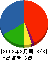 笠間工業 貸借対照表 2009年3月期