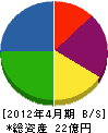 斉藤商店 貸借対照表 2012年4月期