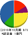 川上工務店 貸借対照表 2010年10月期
