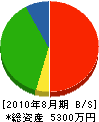 光南建装 貸借対照表 2010年8月期