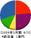 三浦工務店 貸借対照表 2009年3月期