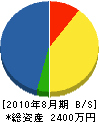 嘉壽野園 貸借対照表 2010年8月期