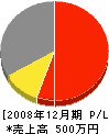富士沢工業 損益計算書 2008年12月期