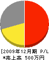 田中溶接所 損益計算書 2009年12月期