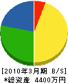 佐々木塗装 貸借対照表 2010年3月期