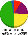 島田建設 貸借対照表 2009年9月期