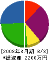 篠塚工業 貸借対照表 2008年3月期