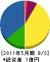 日東興業 貸借対照表 2011年5月期