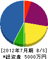 廣栄工業 貸借対照表 2012年7月期