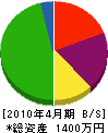 湯田電気 貸借対照表 2010年4月期