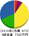 小野田電気 貸借対照表 2010年3月期