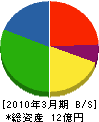 篠原工務店 貸借対照表 2010年3月期