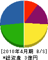 脇川工務店 貸借対照表 2010年4月期