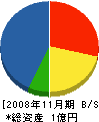 土光 貸借対照表 2008年11月期