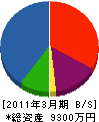 中島建設 貸借対照表 2011年3月期