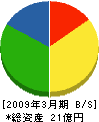 長谷工ニッケンコミュニティ 貸借対照表 2009年3月期