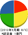 福崎電業 貸借対照表 2012年9月期