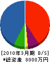 中田 貸借対照表 2010年3月期