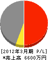 田村組 損益計算書 2012年3月期