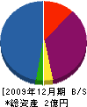 広島三協建設 貸借対照表 2009年12月期