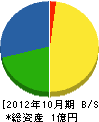 井阪工務店 貸借対照表 2012年10月期