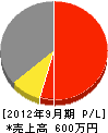 オクダ大阪 損益計算書 2012年9月期