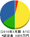 山静商会 貸借対照表 2010年3月期
