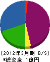 横浜テクノ建設 貸借対照表 2012年3月期