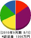 持田設備 貸借対照表 2010年9月期