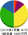 篠田興業 貸借対照表 2010年2月期