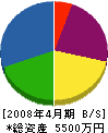 石塚設備 貸借対照表 2008年4月期